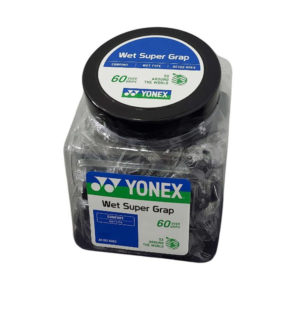 Теннисные овергрипы Yonex Super Grap 60P - black