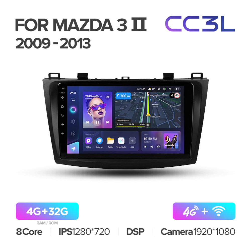 Teyes CC3L 9"для Mazda 3, Axela 2009-2013