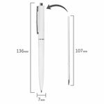 Ручка шариковая автоматическая BRAUBERG X17 WHITE, 1шт, СИНЯЯ, корпус белый, стандартный узел 0,7 мм, линия письма 0,5 мм, 144156