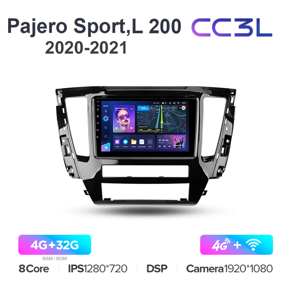 Teyes CC3L 10,2"для Mitsubishi Pajero Sport, L 200 2020-2021