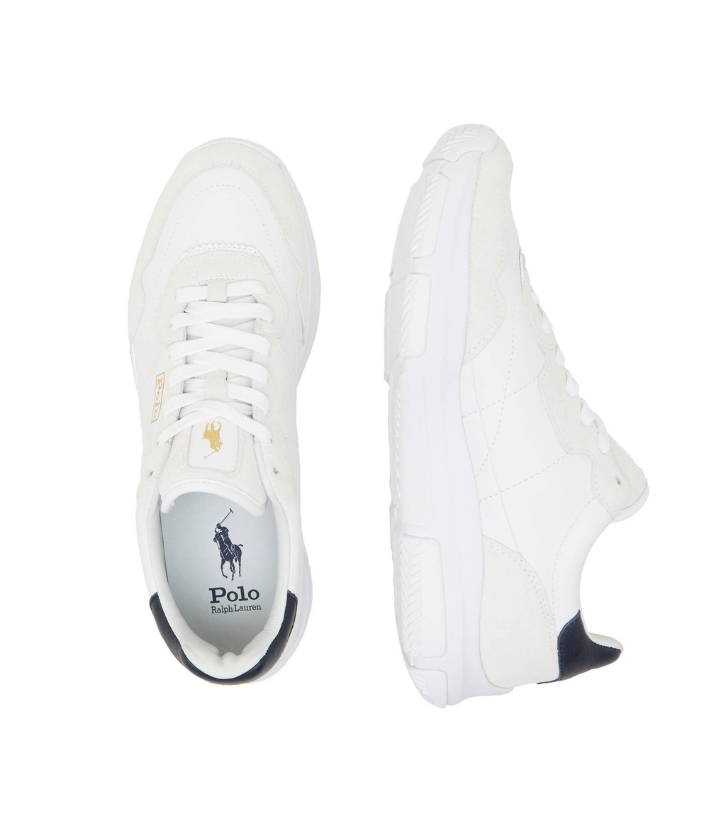 Кожаные кроссовки spa racer100 POLO RALPH LAUREN - бежевый(809931239)