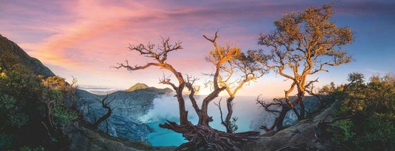 Puzzle Acid Lake at Mont Ijen,Ja 1000 pcs panarama