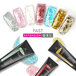 Цветной полигель с глиттером 04, Global Fashion, 30 гр
