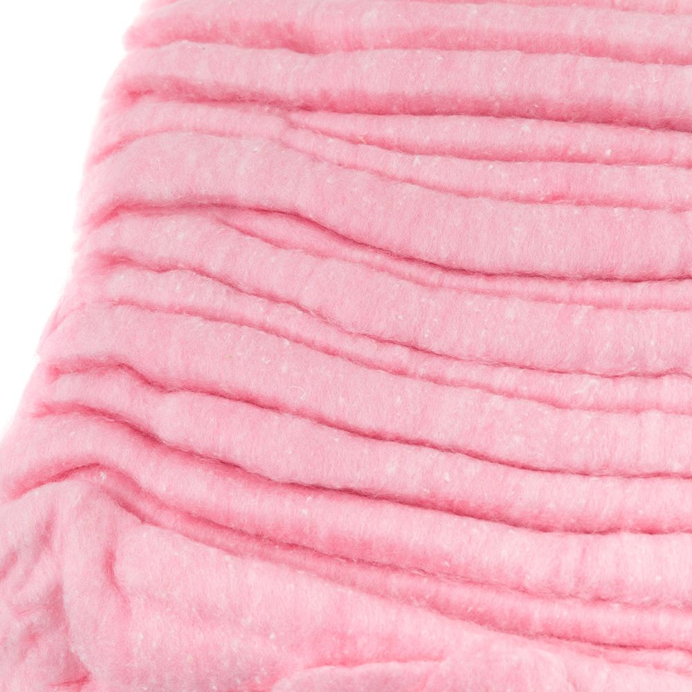 Вата хлопковая зигзаг 100±10 г, №05 розовый, Warmtex VHZ-100