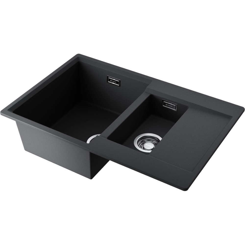 Мойка кухонная Omoikiri Daisen 78-2-BL Artgranit, черный