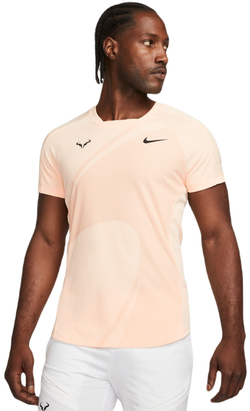Мужская теннисная футболка Nike Dri-Fit Rafa Tennis Top - ice peach/black