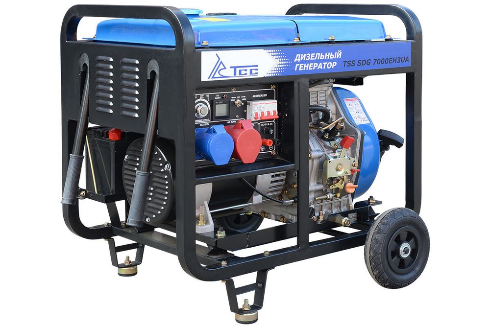 Дизель генератор TSS SDG 7000EH3UA - [6.5 кВт / 220V-380V] эл. старт