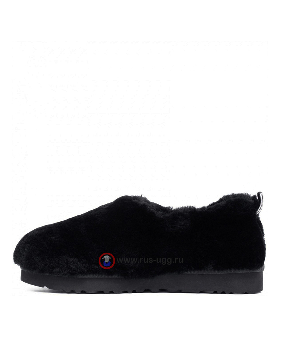 HAILEY FLUFF SLIPPERS Black