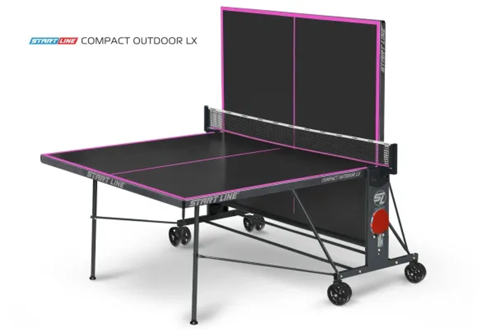 Стол теннисный Compact-2 LX Всепогодный Black