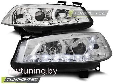 Передние фары daylight chrome для Renault Megane 2(II)