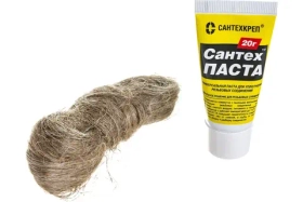 Набор для герметизации резьбы "Сантехпаста" 20 гр. + лен 14 гр 2.2.4.