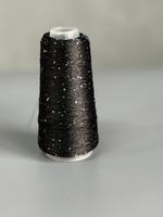 Пряжа Siyue Lurex Sequins пайтка 1,5 мм (48/черный), 1800м/50гр