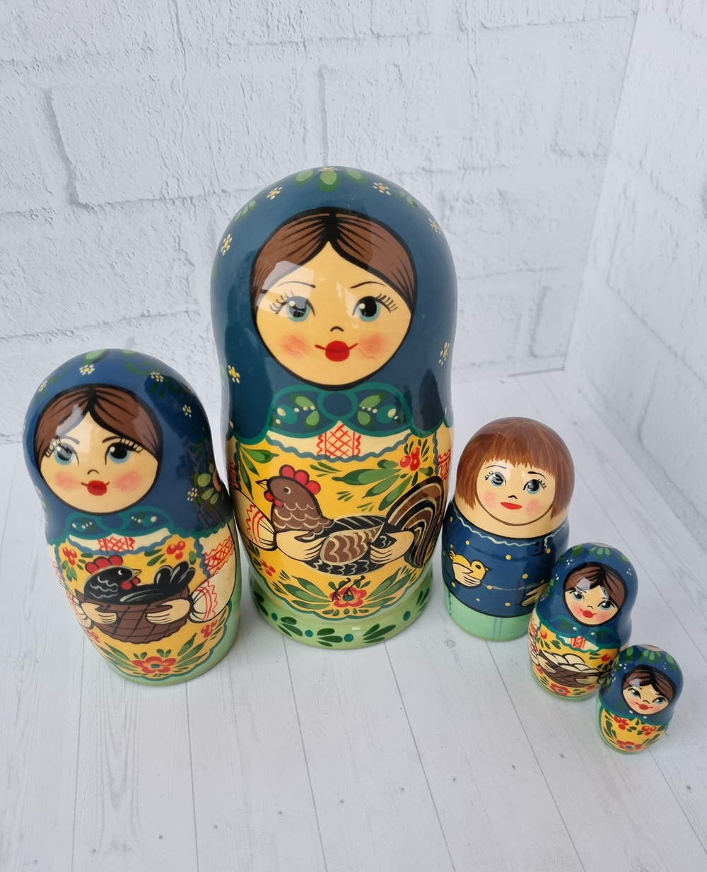 Матрешка "с курочкой" традиция 5мест