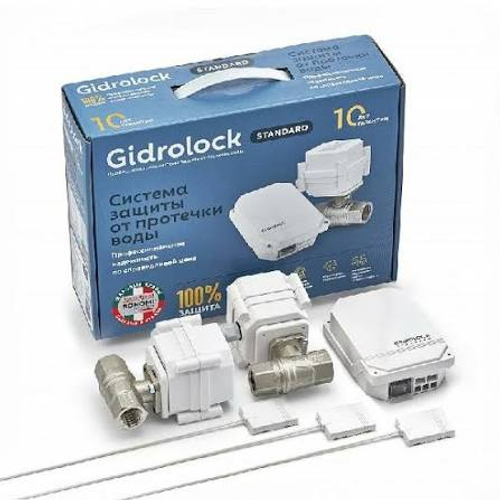 Сист.контр.протечки Bugatti 3/4" Standart Gidrolock (Датч.-3шт, Блок упр-1шт, Краны-2шт)