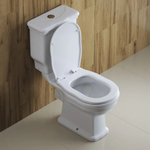 Унитаз компакт безободковый с сиденьем P-trap BelBagno BOHEME BB115CPR + BB115T