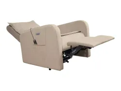 Массажное кресло реклайнер с электроприводом FUJIMO E-COMFORT CHAIR F3005 FEF Грейси, Терра, Ваниль