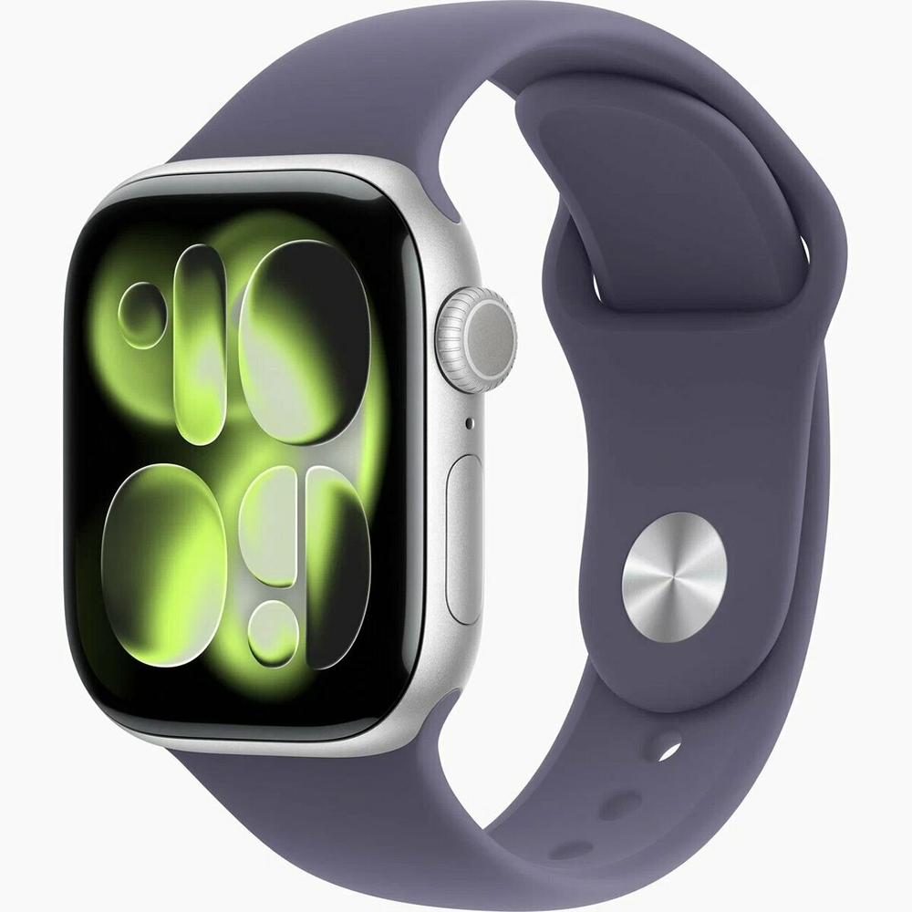 Умные часы Apple Watch Series 11 GPS 42 мм, Silver Aluminium, Purple Fog Sport Band, M/L