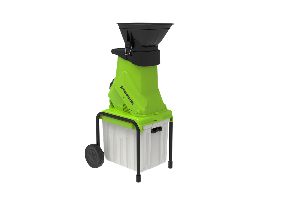 Электрический садовый измельчитель Greenworks GACSB, 2206707,200v, 2500 Вт с контейнером