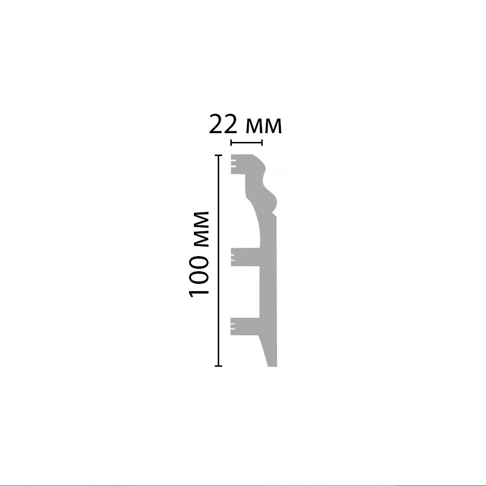 Плинтус DECOMASTER D232-112 (100*22*2400 мм)