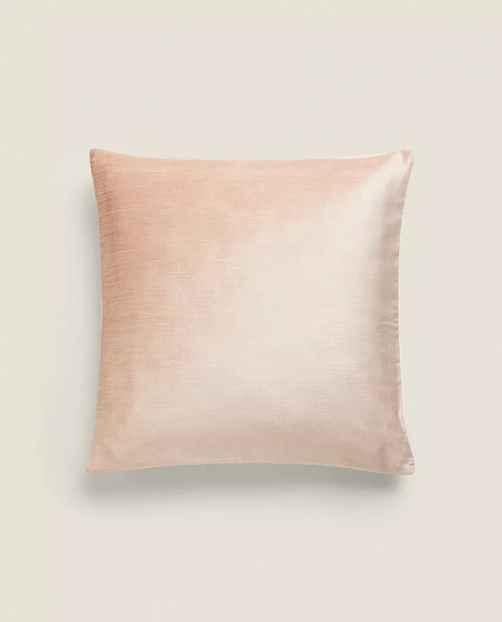 ZARA HOME ХЛОПКОВЫЙ ЧЕХОЛ НА ПОДУШКУ С ЦВЕТОЧНОЙ ВЫШИВКОЙ, РОЗОВЫЙ