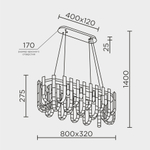 Подвесная люстра MODELUX ML.6621.12 BS-SM