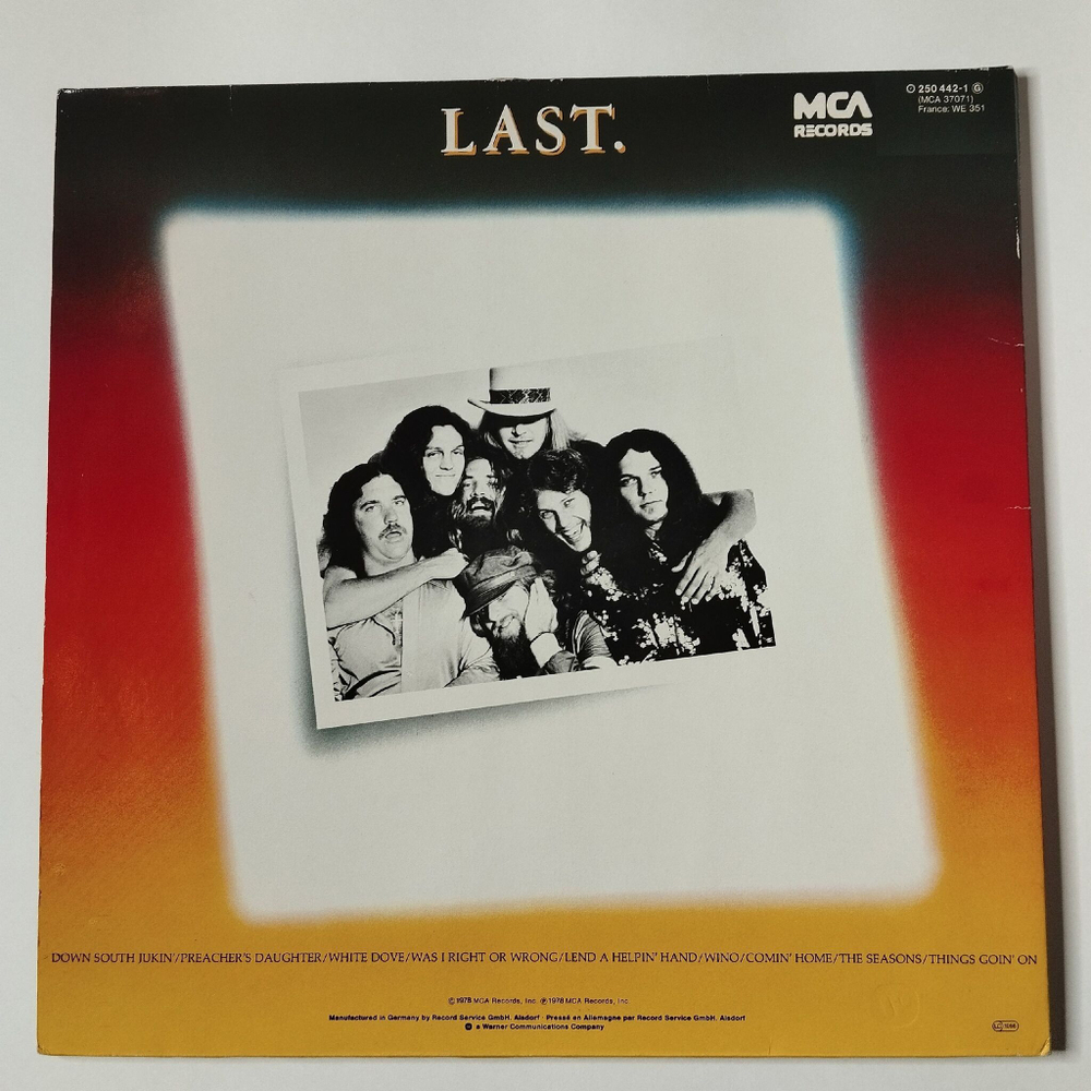 Винтажная виниловая пластинка LP Lynyrd Skynyrd First And Last (Germany 1984)