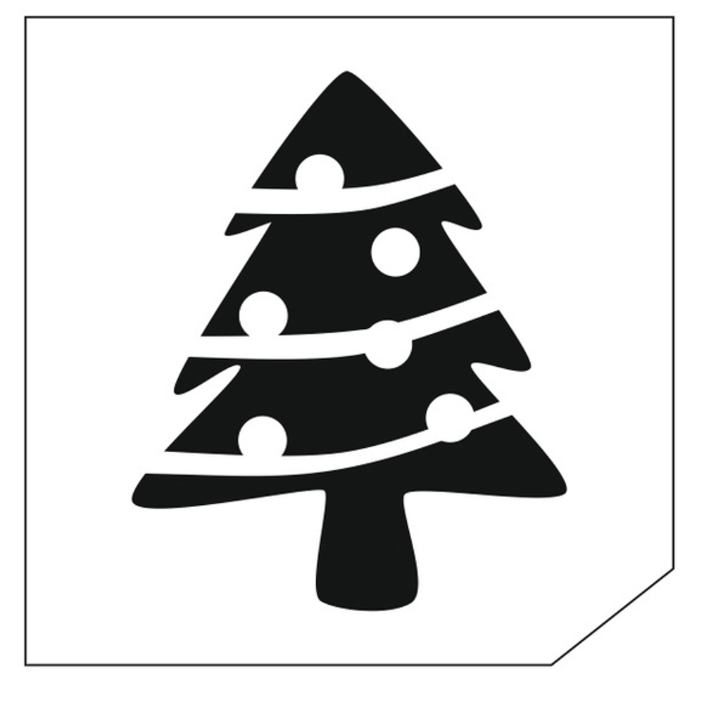 Трафарет для блеск-тату 6*6 новый год 11S