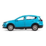 Модель ин. мет. "Toyota RAV4" 12см, двери, багажн.синий, коробка RAV4-BU (Технопарк)