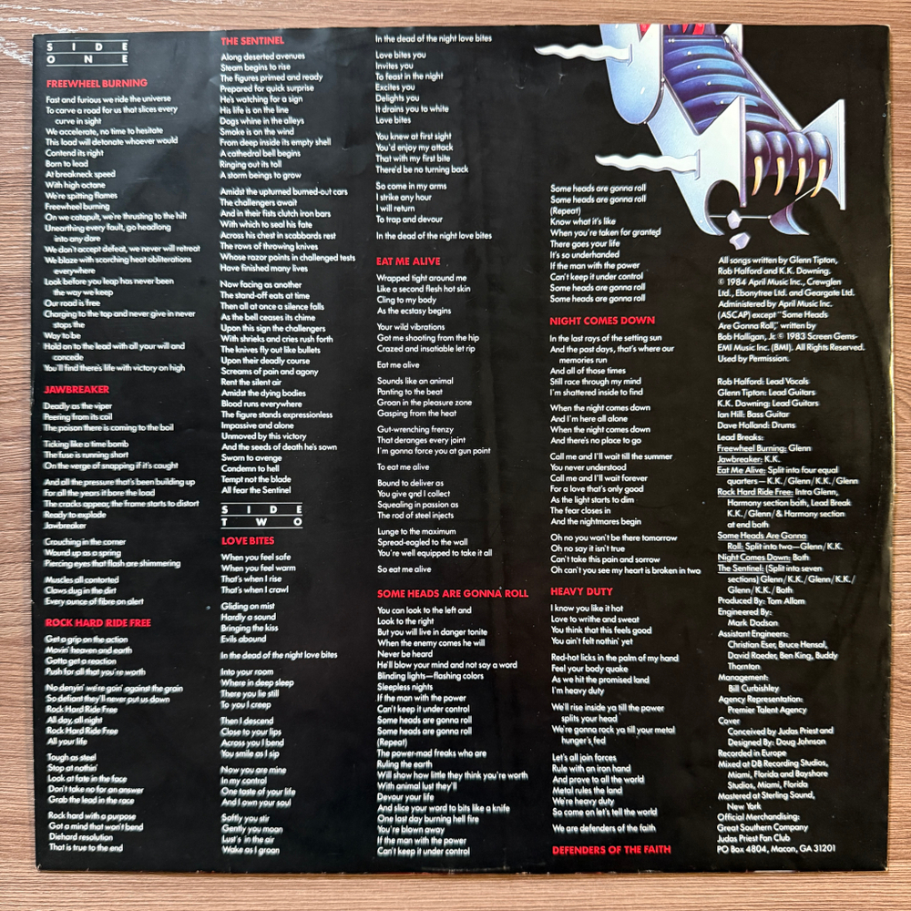 Judas Priest ‎– Defenders Of The Faith (Голландия 1984г.)