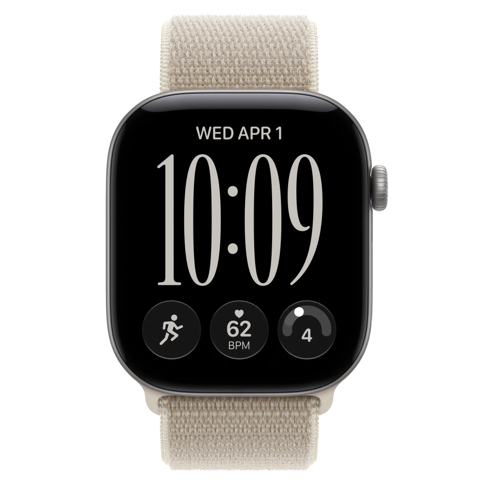 Умные часы Apple Watch Series 12 GPS, 46mm, Space Gray Aluminum Case with Limestone Sport Loop