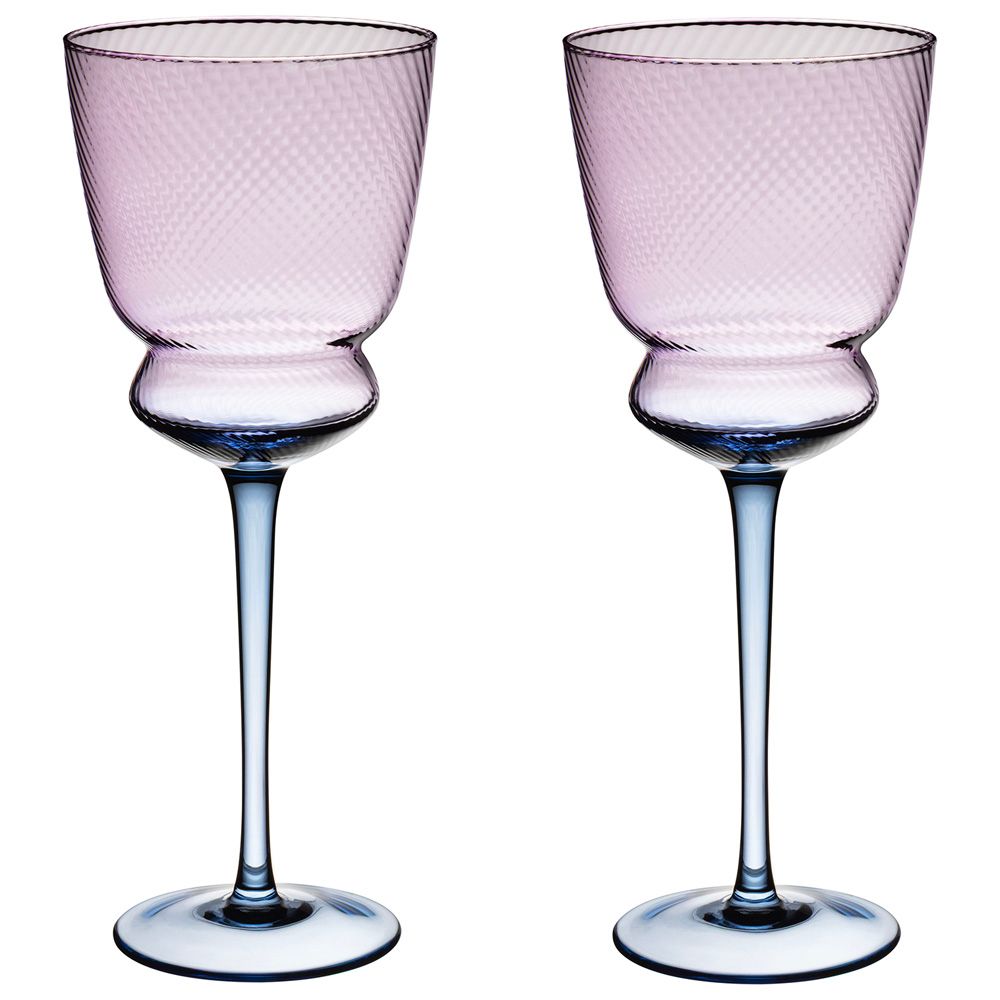 НАБОР БОКАЛОВ ДЛЯ ВИНА "TWIST & SHINE" PURPLE, 2 ШТ/380 МЛ