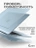 Чехол накладка Gurdini Ultra Slim Case для Macbook Air 15" 2023 (A2941) Transparent Sand Sky Blue