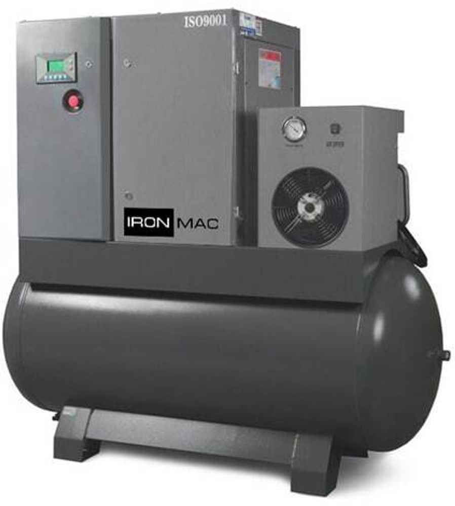 Винтовой компрессор IRONMAC IC 15/10 AM DF 500L Винтовой компрессор IRONMAC IC 15/10 AM DF 500L