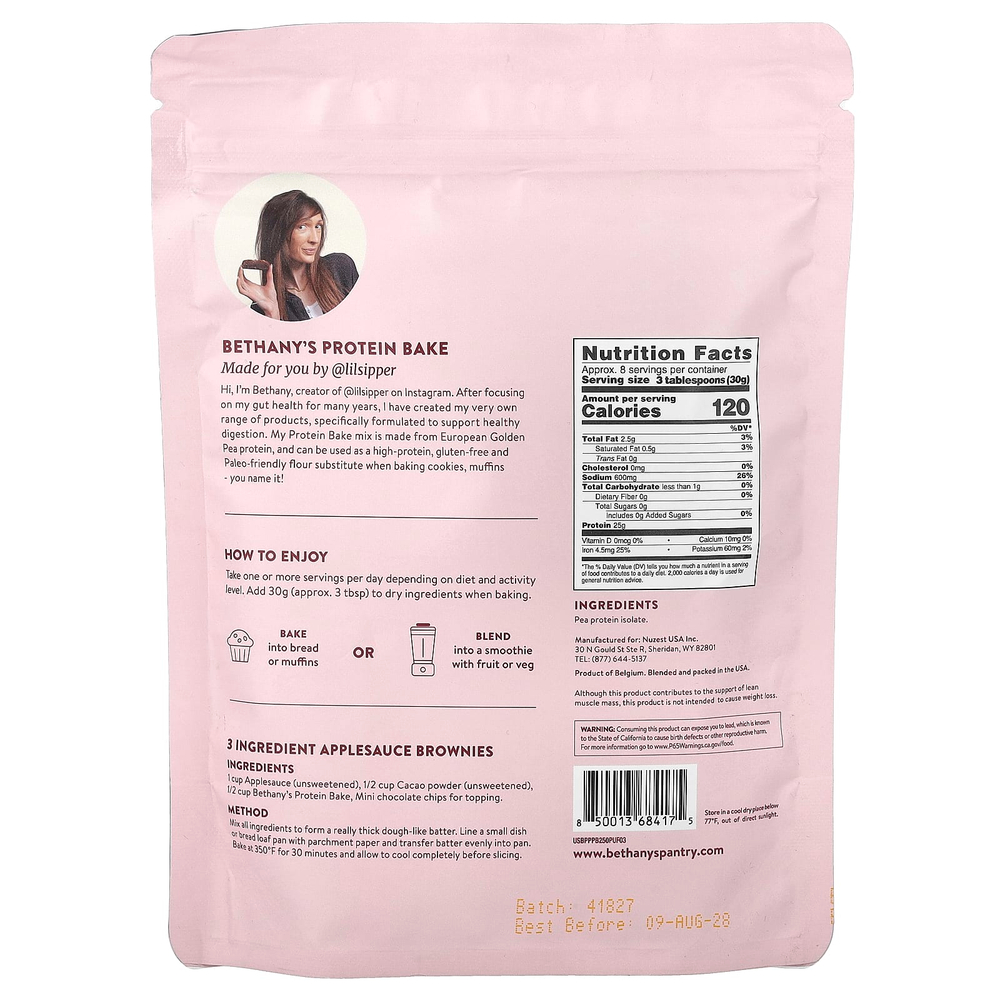 Nuzest, Bethany's Protein Bake™, 250 г (8,8 унции)
