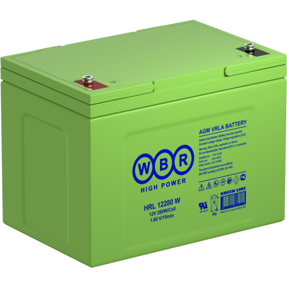 Аккумулятор WBR HRL12280W ( 80,4Ач / 12В ) AGM