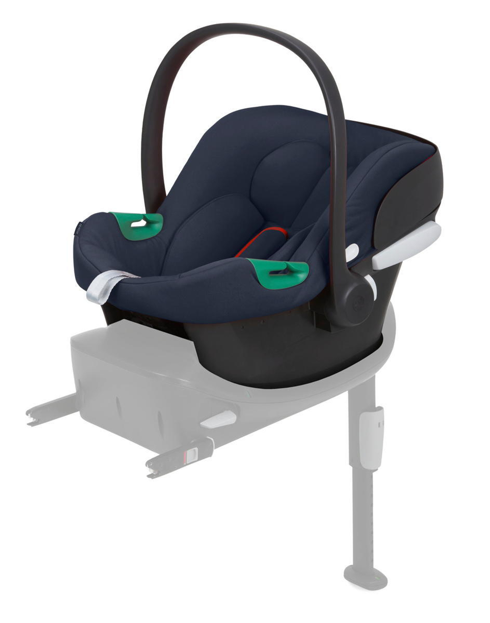 Коляска 3 в 1 Cybex Priam IV Chrome Brown complete и автокресло Aton B2 i-Size Bay Blue Leaf Green