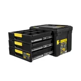 Ящик модульный 3 выдвижных отсека, система хранения HANSTORAGE PLUS, 525x372x367мм — фото 4