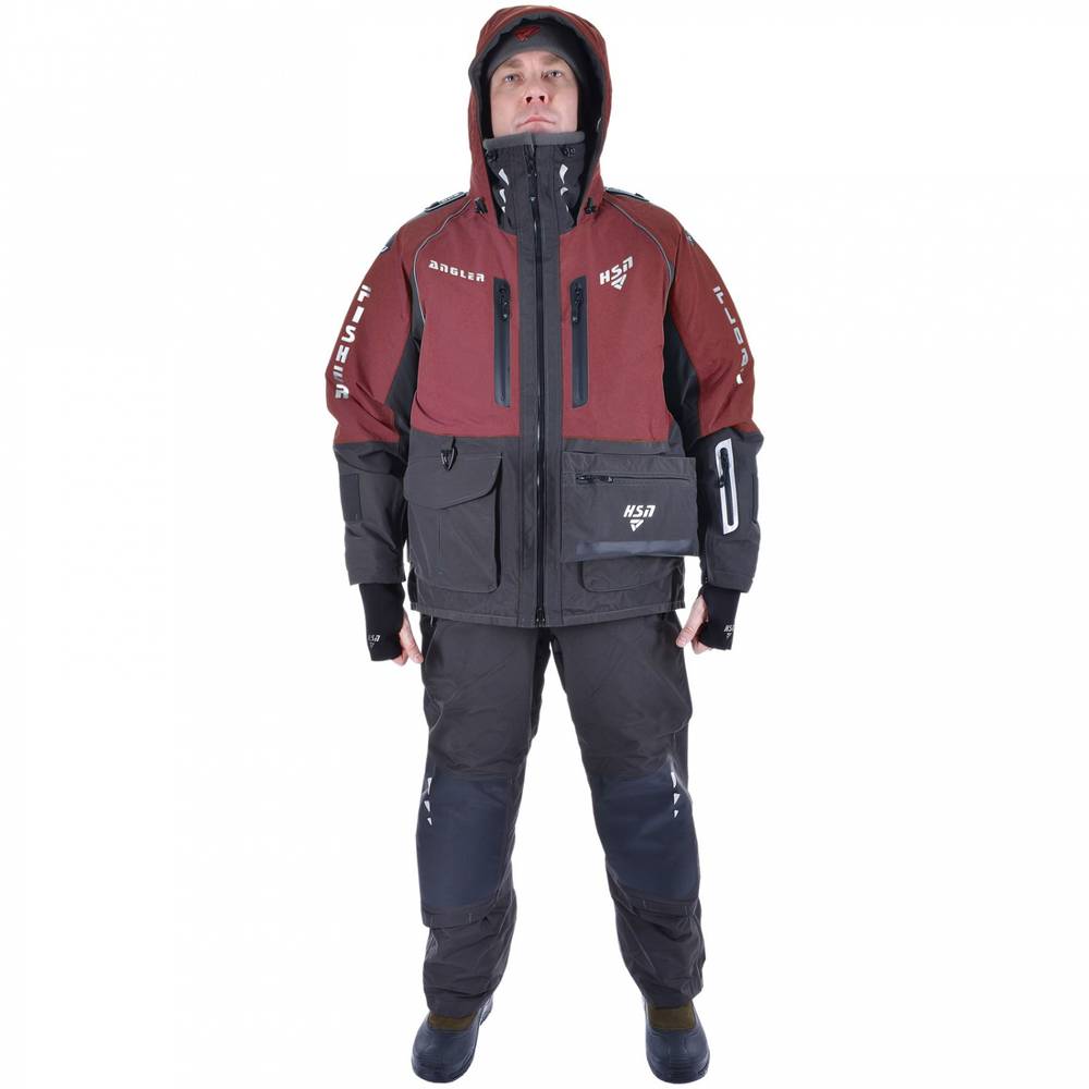 Костюм-поплавок мужской зимний "Rescuer VI prosport"-40, hardguard, махагон, ХСН