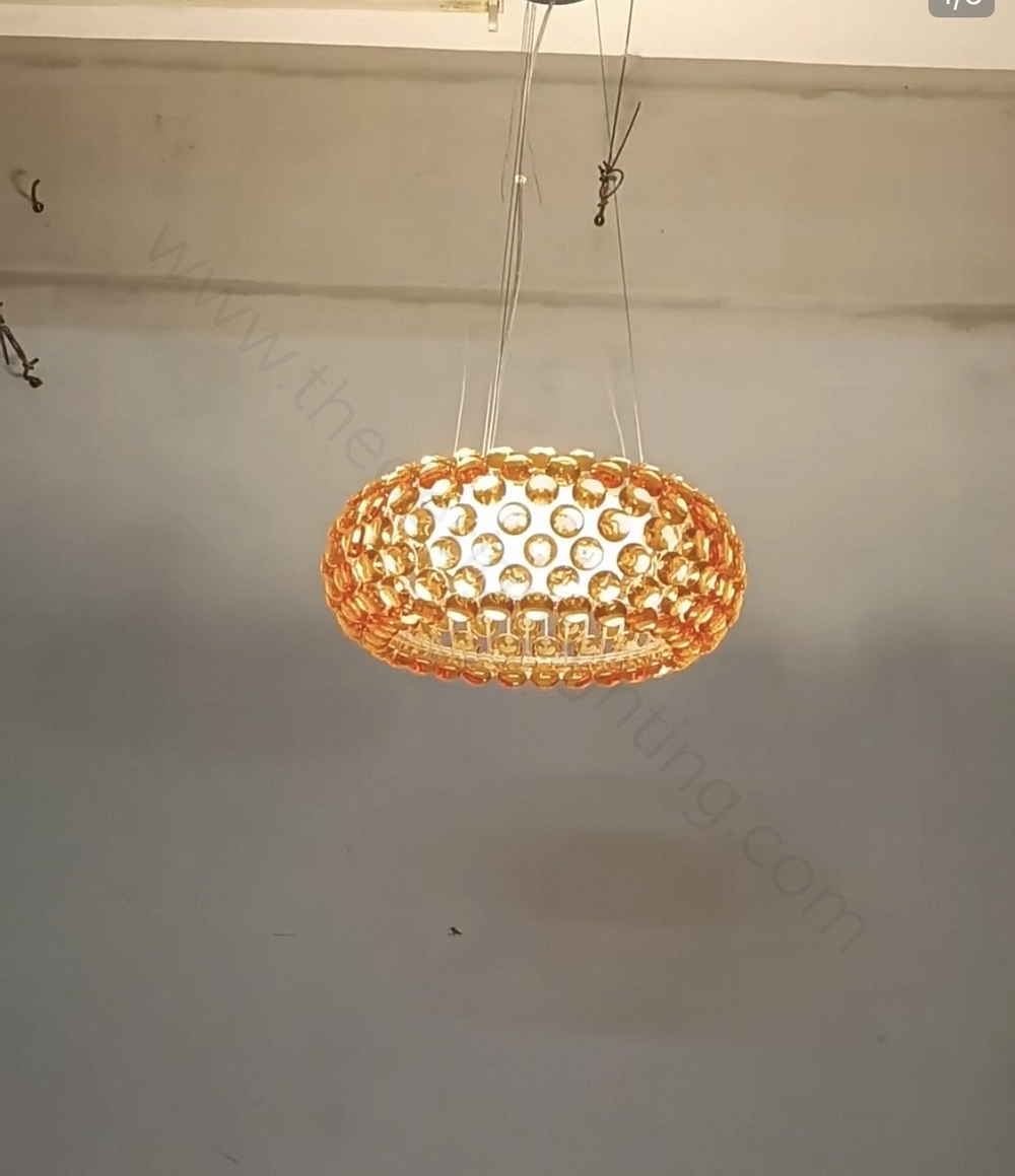 Pendant design lamp CABOCHE media by Foscarini (Amber)