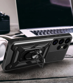 Чехол с кольцом Bumper Case для Samsung Galaxy S25 Ultra