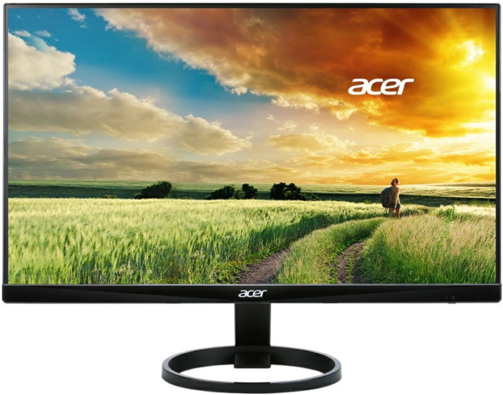 Монитор Acer - R240HYbidx, 23.8;;, 16:9, IPS, 4ms, 250cd/m², 1000:1, 1920x1080 (Full HD), VGA, 1x HDMI, 1x DP, цвет Чёрный, UM.QR0EE.026
