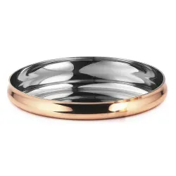 Блюдо круглое d 33 h3 см (поднос) для подачи Copper нерж. медь P.L. Proff Cuisine