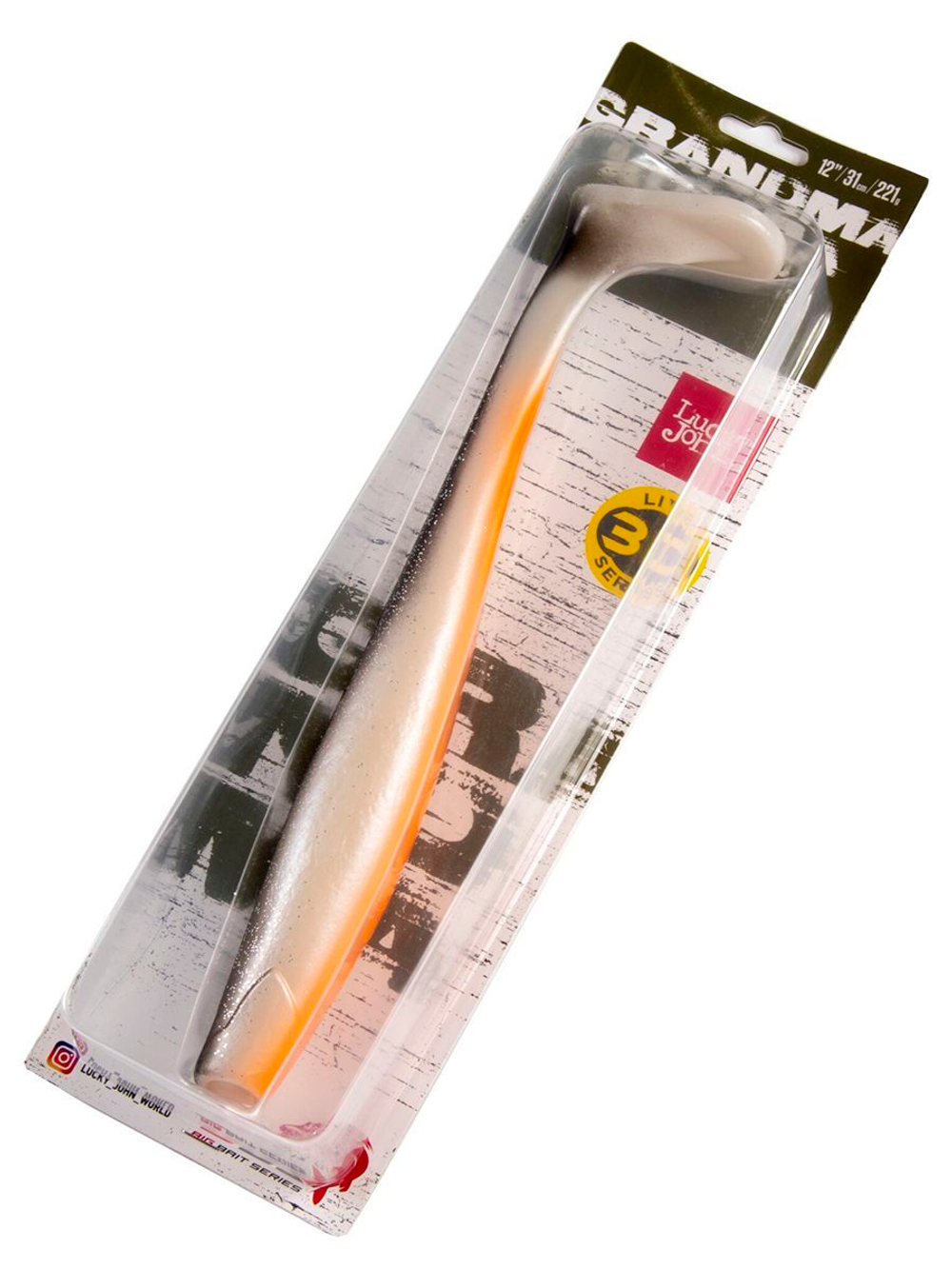 Виброхвост LJ 3D BBS Series KUBIRA SWIM SHAD 12.0in (30,48)/PG36 1 шт. в упак.