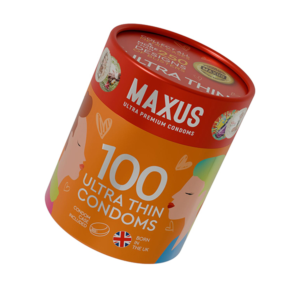 Ультратонкие презервативы Maxus Ultra Thin 100шт