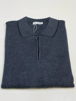 Лонгслив поло большие размеры с воротником