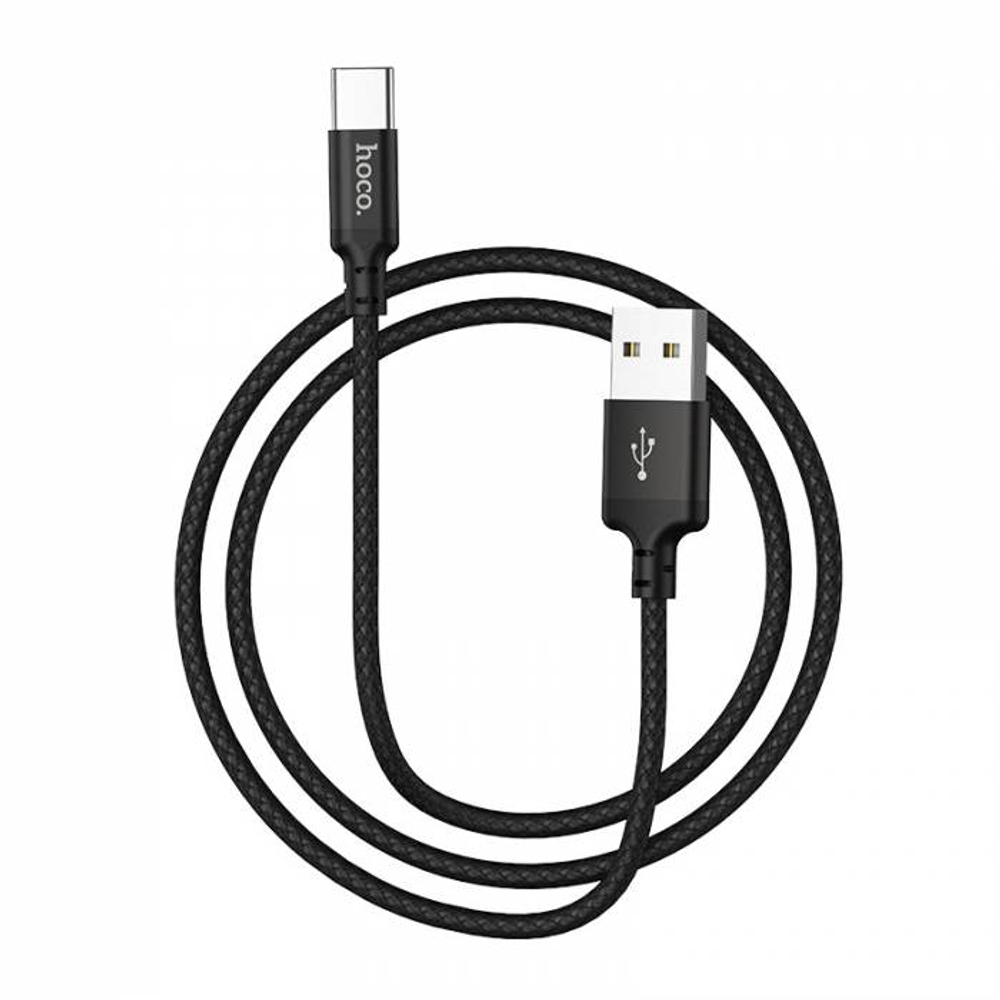 Кабель USB на Type-C Hoco X14 1M (black)