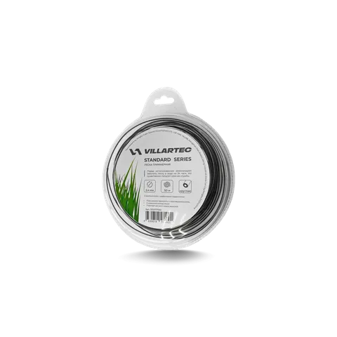 Леска для триммера круглая с сердечником 2,4 мм × 50 м VILLARTEC Standard, 5012777050