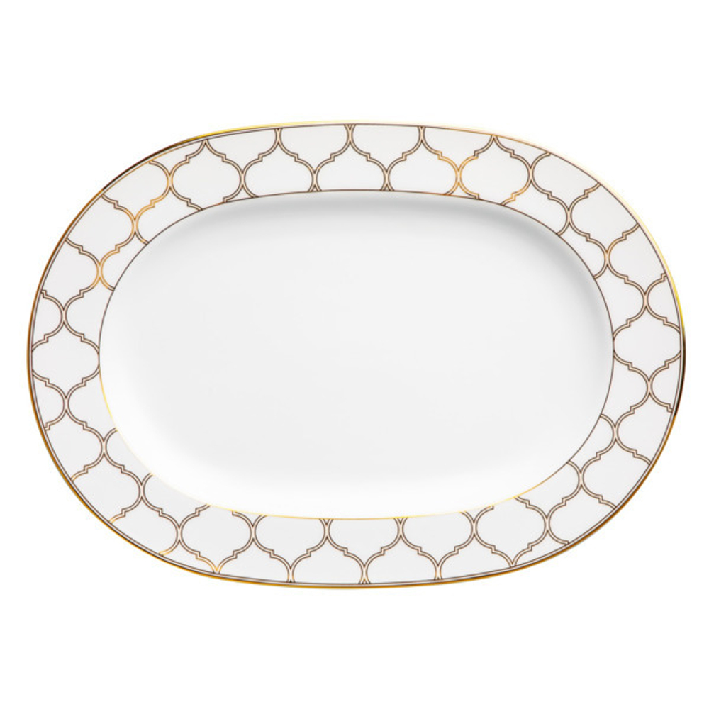 Блюдо овальное 30.5см Noritake Царский дворец с золотым кантом
