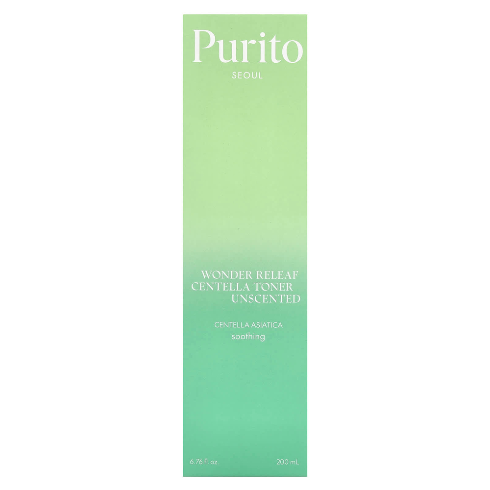 Purito, Wonder Releaf Centella, тоник с центеллой, без запаха, 200 мл (6,76 жидк. унц.)
