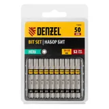 Бита HEX 6х50, сталь S2, шестигранный профиль, 10 шт. Е 6,3 Denzel — фото 3